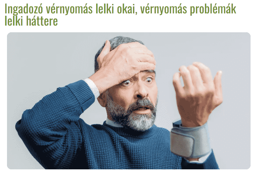 Magas vérnyomás lelki okai